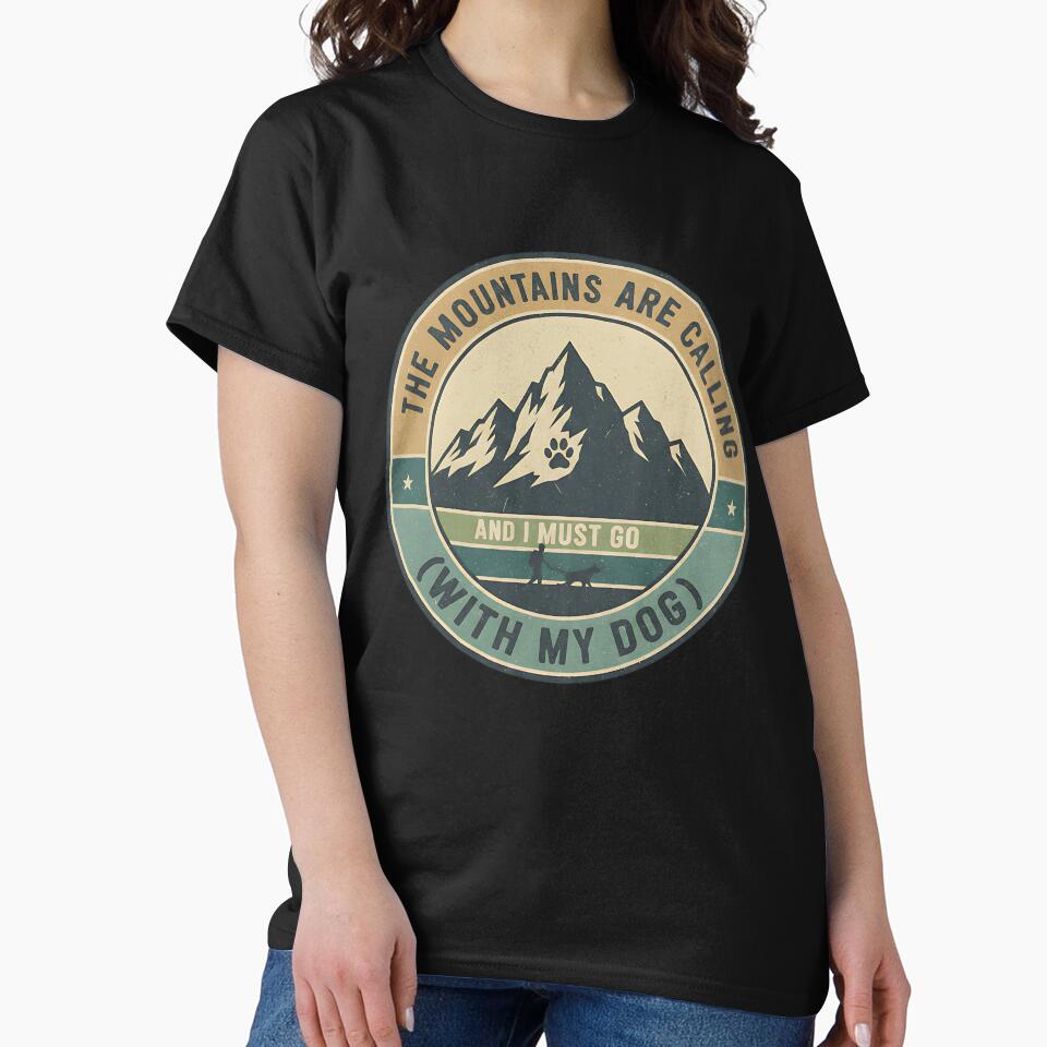 Vintage Adventure Buddy Mountain Dog Badge by Silent Watch Threads. T-Shirts, Hoodie, Sweatshirt | BlankRebels.com (Image 2)