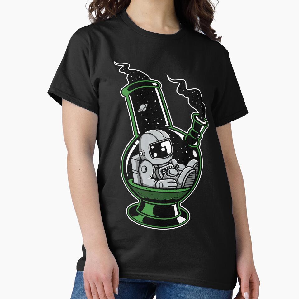 Astronaut Smoke - Funny Outer Space Lovers by Desteroids T-Shirts, Hoodie, Sweatshirt | BlankRebels.com (Image 2)