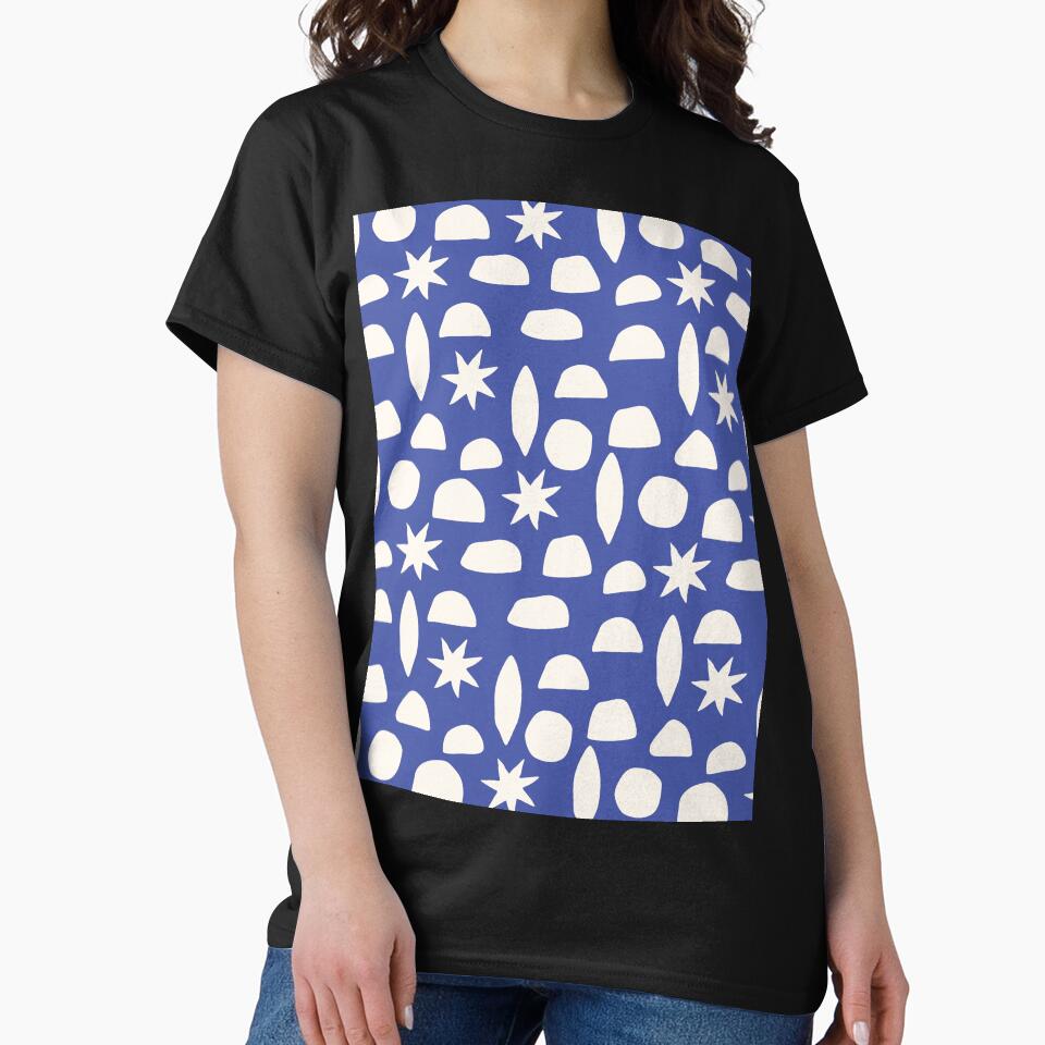 BOHO HENRI MATISSE CHARCOAL VINTAGE BLUE by blomastudios T-Shirts, Hoodie, Sweatshirt | BlankRebels.com (Image 2)