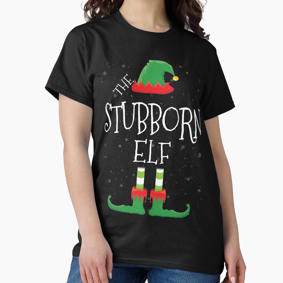 Stubborn Elf Family Matching Christmas Group Funny Gift by DavisHasari T-Shirts, Hoodie, Sweatshirt (Image 2)