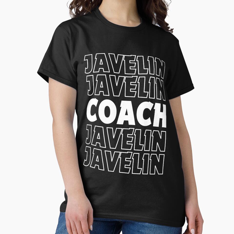 Javelin Coach Retro Vintage Funny Training Javelin Spear Thrower Design by Sarah38 T-Shirts, Hoodie, Sweatshirt (Image 2)