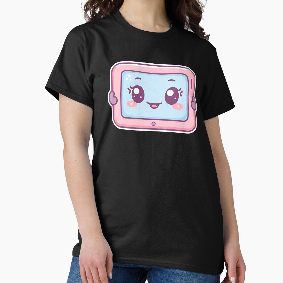 Kawaii Tablet Buddy — Pastel Cute Tech Friend Illustration by Smile-AlNo