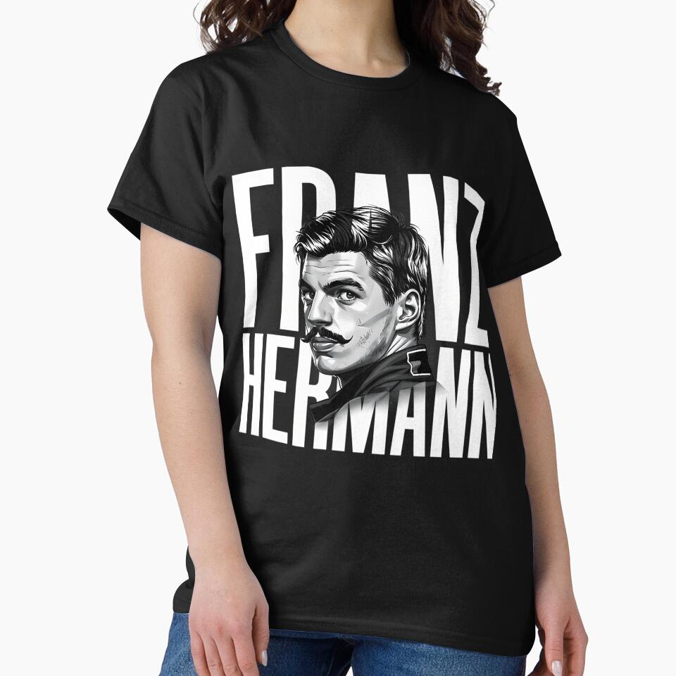 Franz Hermann Portrait - F1 Driver Black  White by RDXRekall