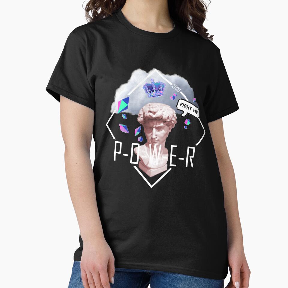 POWER vaporwave aesthetic by DoomDude T-Shirts, Hoodie, Sweatshirt | BlankRebels.com (Image 2)