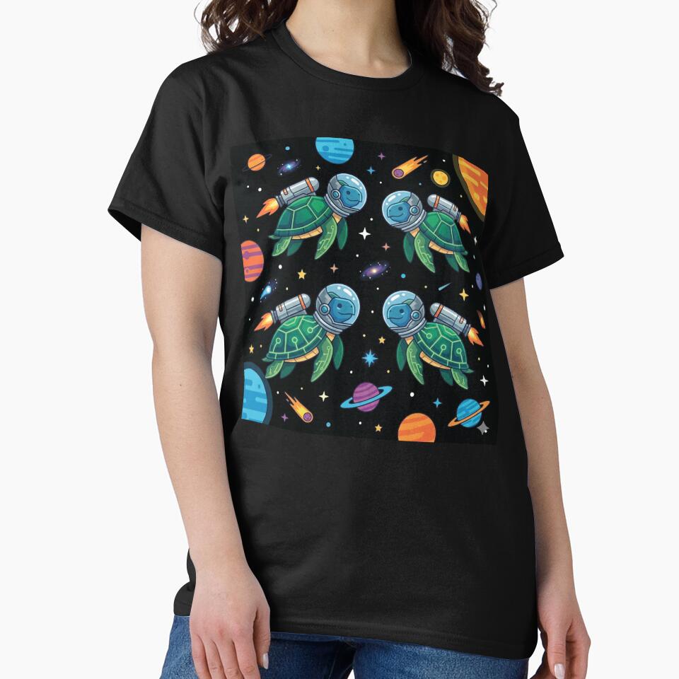 Space Turtles by medadesign T-Shirts, Hoodie, Sweatshirt | BlankRebels.com (Image 2)