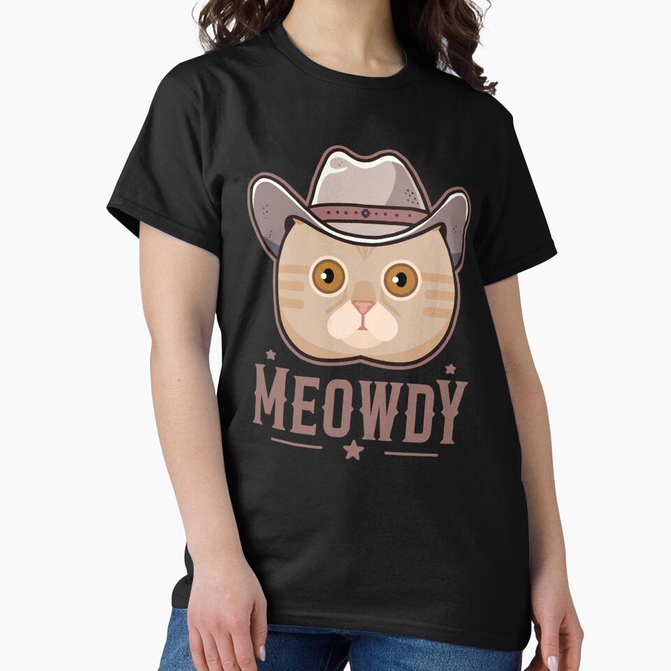 Scottish Fold Cat Meowdy by Clara Hollins T-Shirts, Hoodie, Sweatshirt | BlankRebels.com (Image 2)
