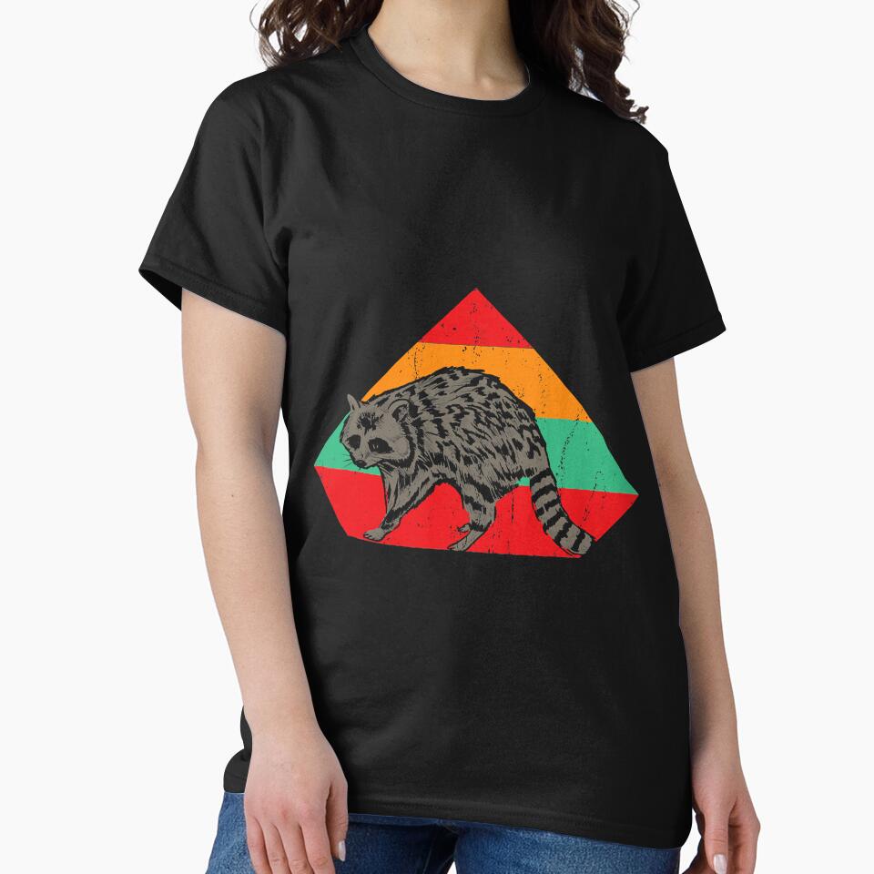 Retro Animal Raccoon Lover Wildlife by BundlerVq T-Shirts, Hoodie, Sweatshirt | BlankRebels.com (Image 2)
