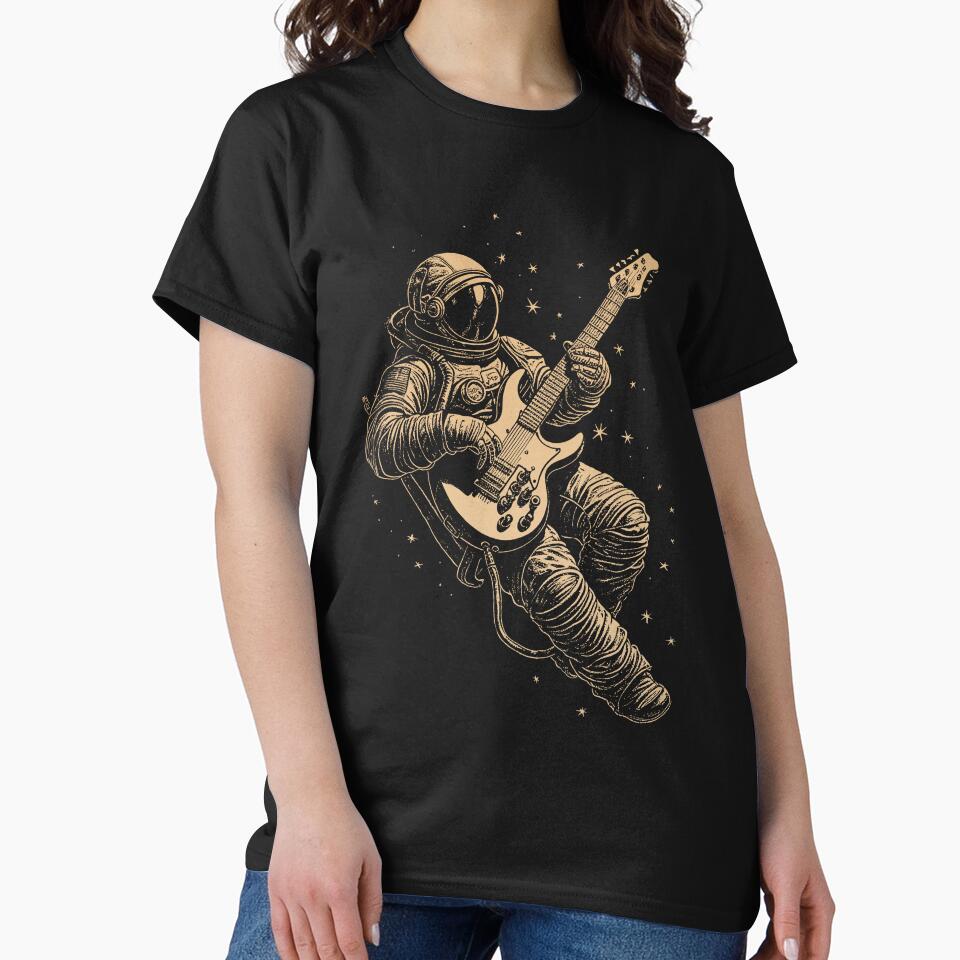 Astronaut Playing Guitar by ekimicco T-Shirts, Hoodie, Sweatshirt | BlankRebels.com (Image 2)