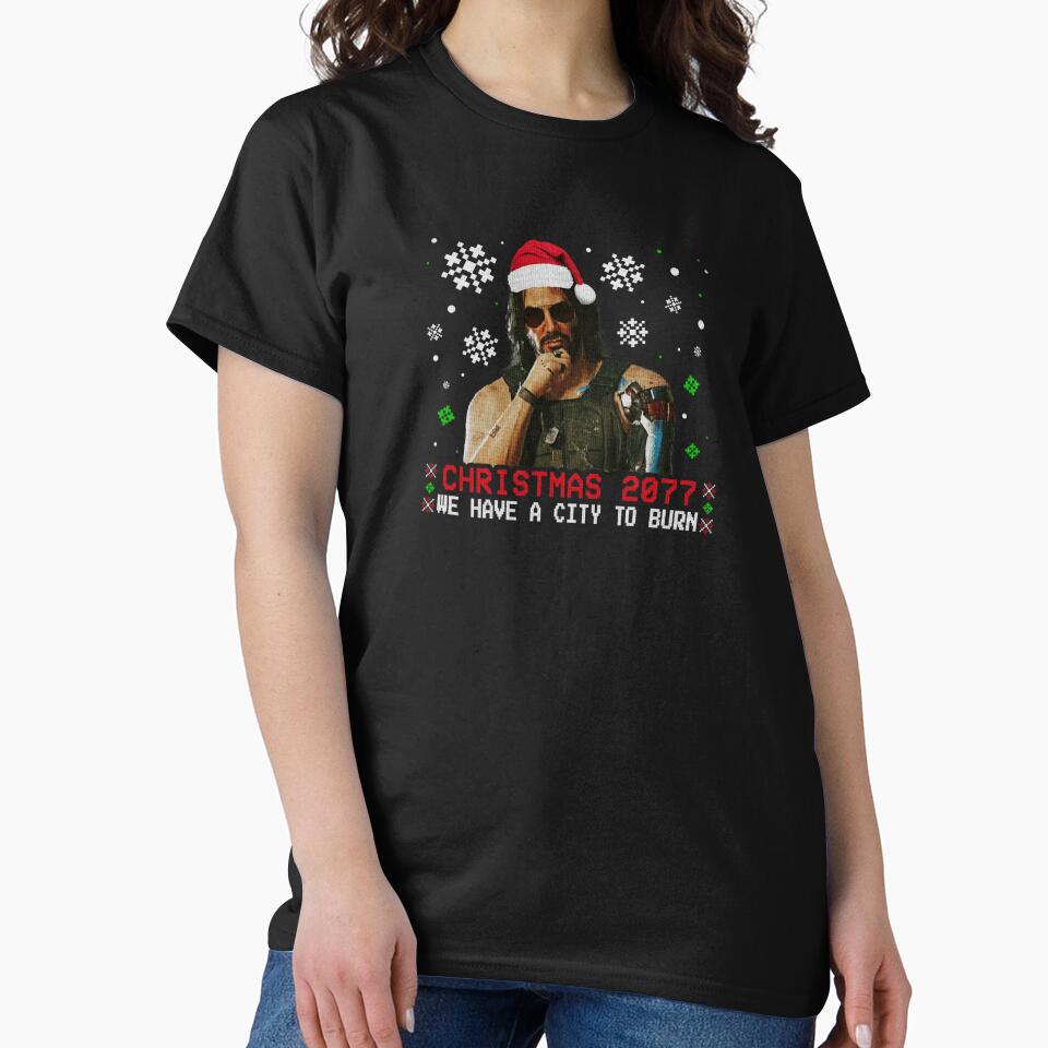 Christmas 2077 by castyabionen T-Shirts, Hoodie, Sweatshirt | BlankRebels.com (Image 2)