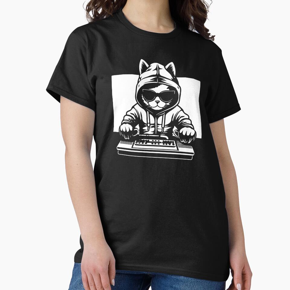 Cool DJ Cat | DJ Cat with Sunglasses | Awesome by ⭐Amazing Arts Designs⭐ T-Shirts, Hoodie, Sweatshirt (Image 2)