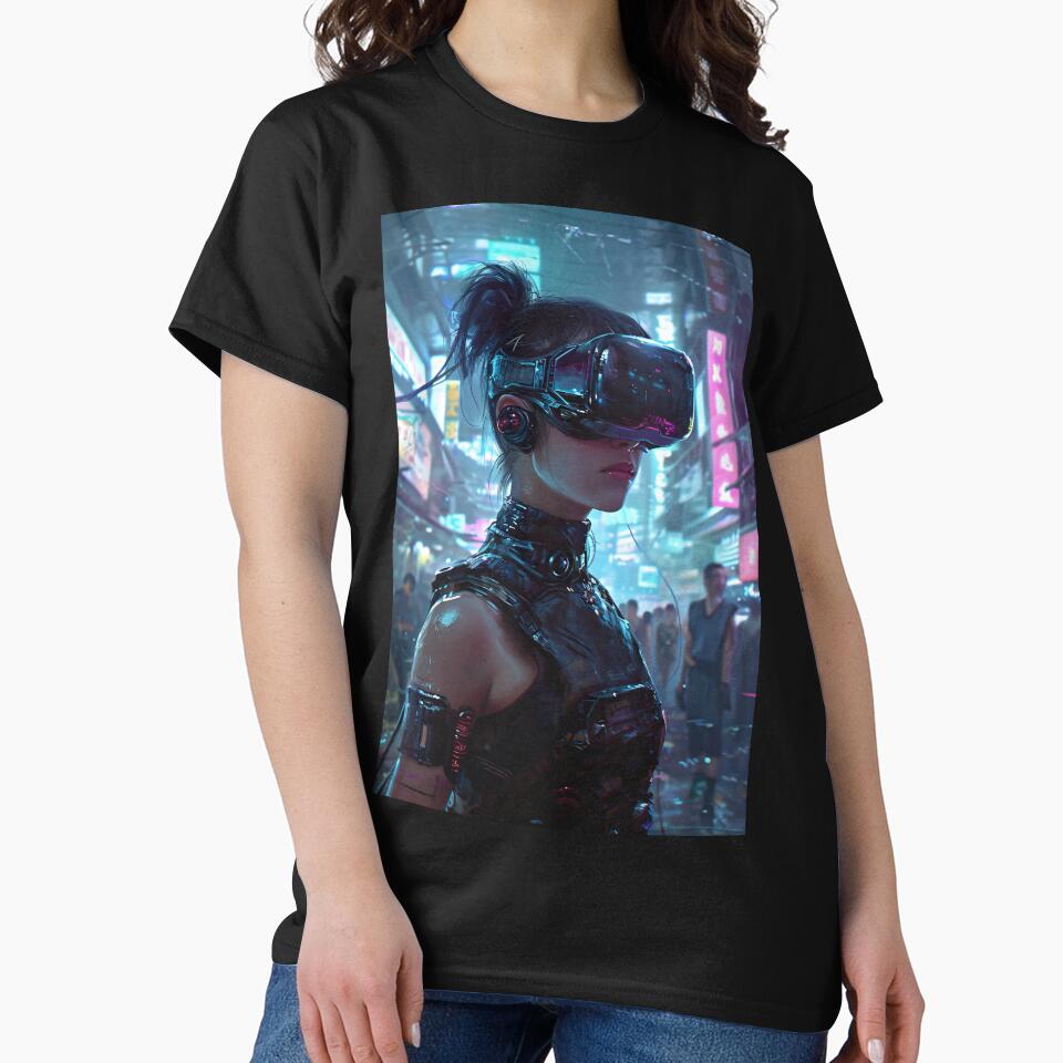 Cyberpunk Warrior Princess by Dannypryce T-Shirts, Hoodie, Sweatshirt | BlankRebels.com (Image 2)