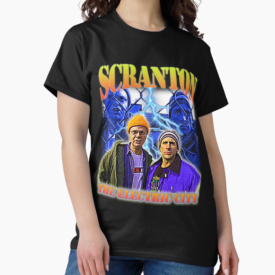 Scranton: The Electric City by boboman13 T-Shirts, Hoodie, Sweatshirt | BlankRebels.com (Image 2)