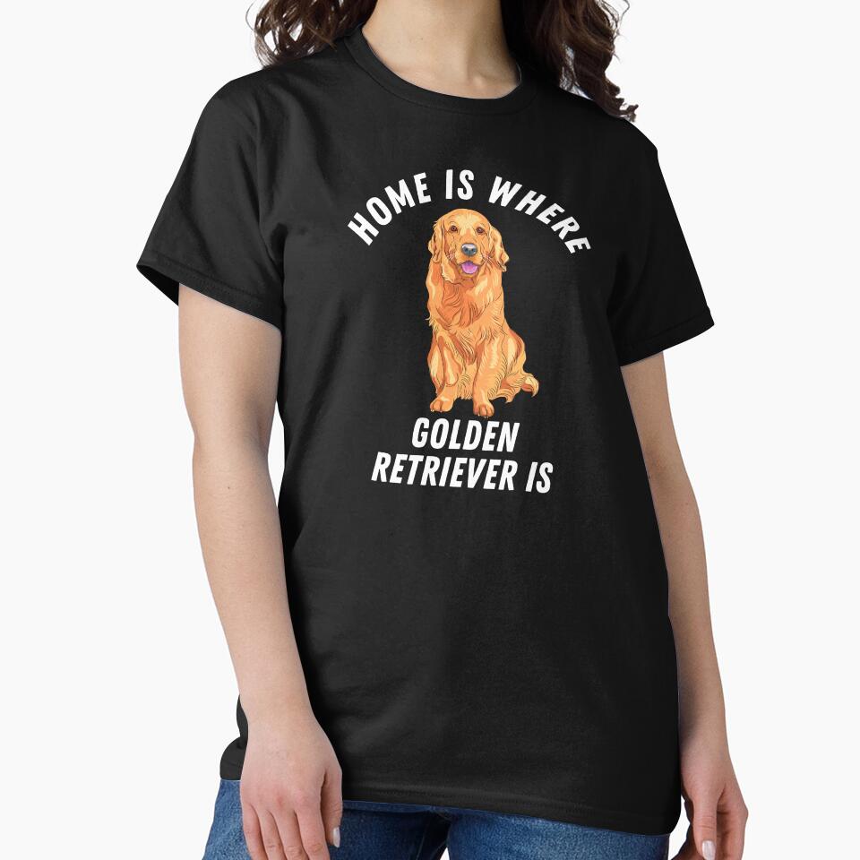 Hole is where my golden retriever is by Theleochick T-Shirts, Hoodie, Sweatshirt | BlankRebels.com (Image 2)