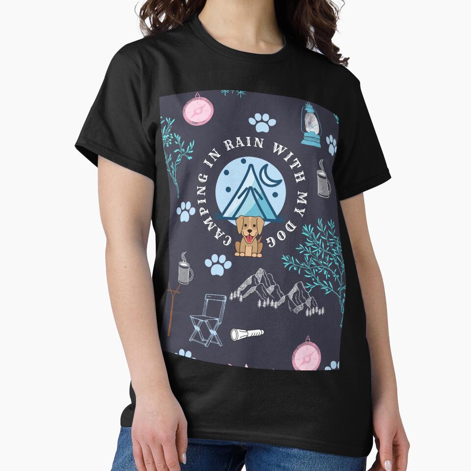camping in rain with a dog by vidyaroul T-Shirts, Hoodie, Sweatshirt | BlankRebels.com (Image 2)