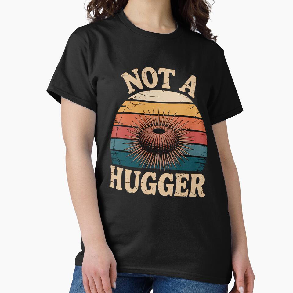 Not A Hugger Sea Urchin Funny Sarcastic Introvert by sterabamineh T-Shirts, Hoodie, Sweatshirt | BlankRebels.com (Image 2)