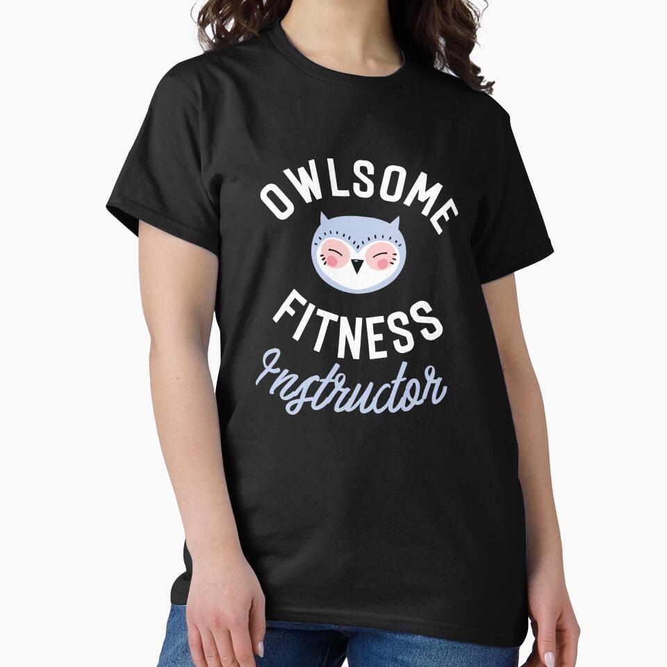 Owlsome Fitness Instructor Pun - Funny Gift Idea by betternotes T-Shirts, Hoodie, Sweatshirt | BlankRebels.com (Image 2)