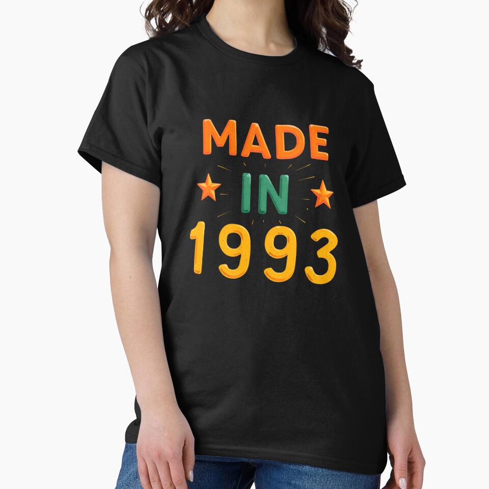 Made In 1993 - Birthday Gift Tee by slickywitty Hoodie, Sweatshirt | BlankRebels.com (Image 2)