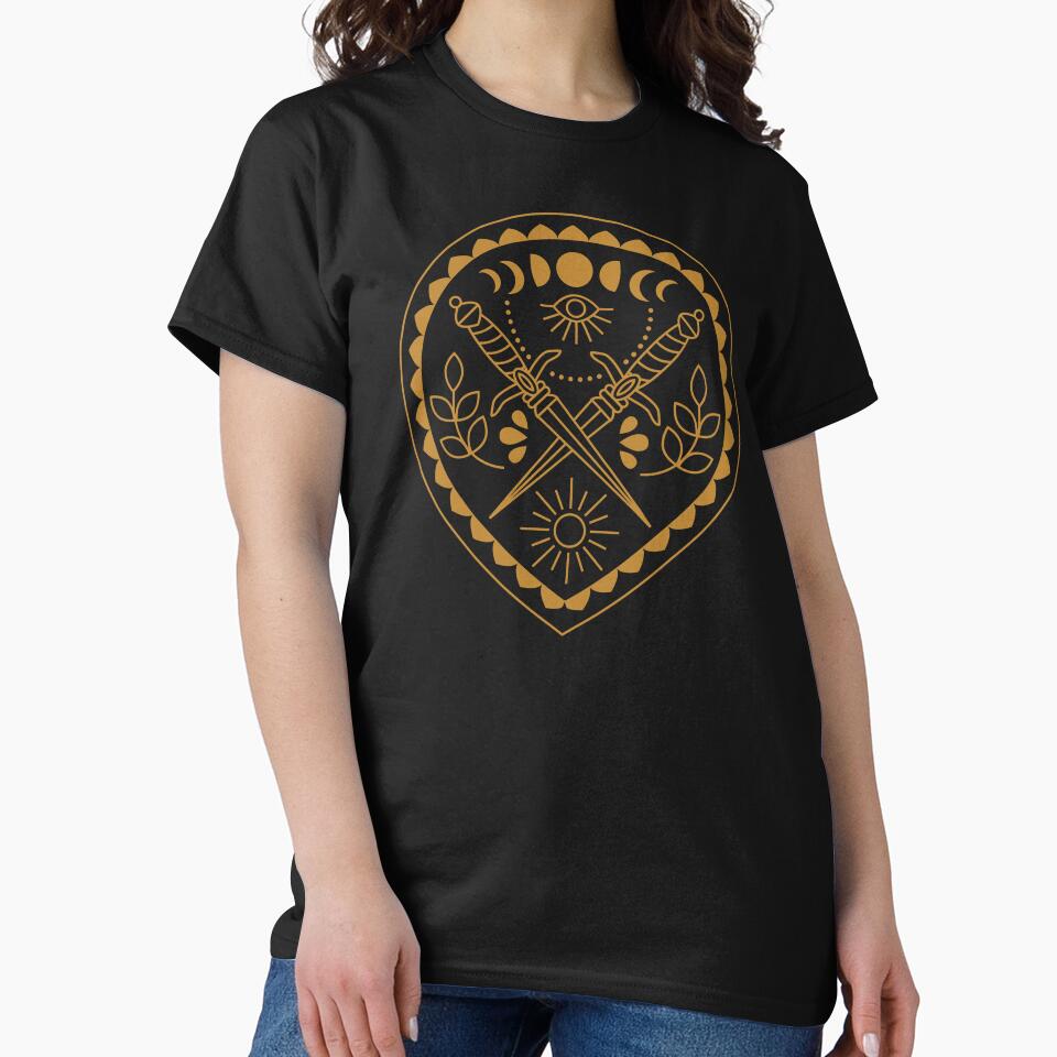Mystic Daggers – Moon Phases, Third Eye & Sun Symbol by musingtreeart T-Shirts, Hoodie, Sweatshirt (Image 2)