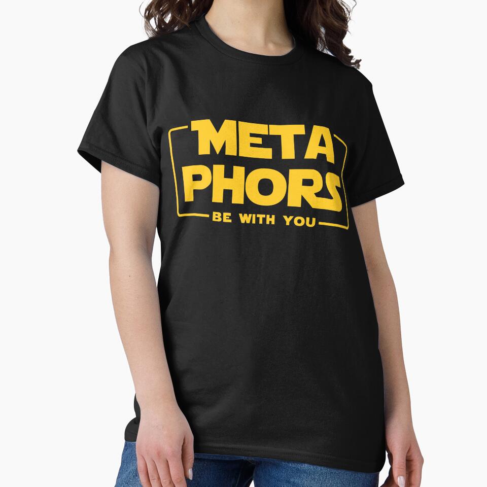 Metaphors Be With You - English Teacher Gift by simplytldr T-Shirts, Hoodie, Sweatshirt | BlankRebels.com (Image 2)