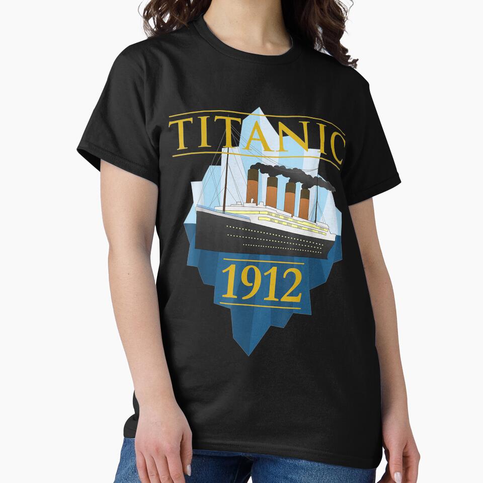Titanic Sailing Ship Vintage CruisVessel 1912 by DailonisDumpji T-Shirts, Hoodie, Sweatshirt | BlankRebels.com (Image 2)