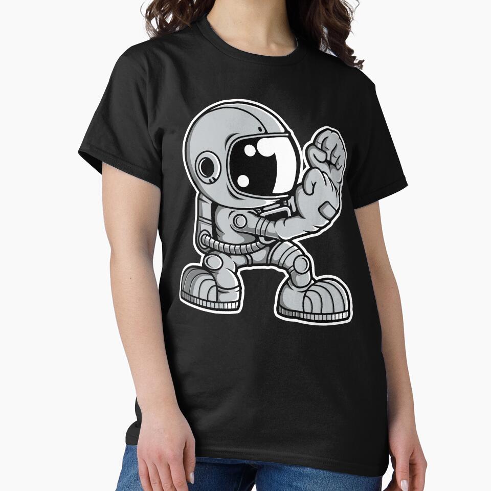Astronaut Fighting Fighter - Funny Outer Space Lovers by Desteroids T-Shirts, Hoodie, Sweatshirt | BlankRebels.com (Image 2)