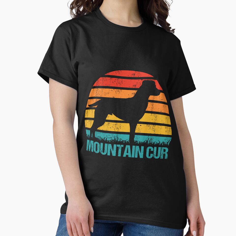 Mountain Cur Dog Retro Vintage by richter74 T-Shirts, Hoodie, Sweatshirt | BlankRebels.com (Image 2)