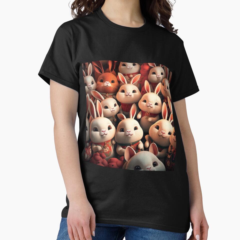 Happy rabbits to celebrate Chinese New Year by BeerBot T-Shirts, Hoodie, Sweatshirt | BlankRebels.com (Image 2)