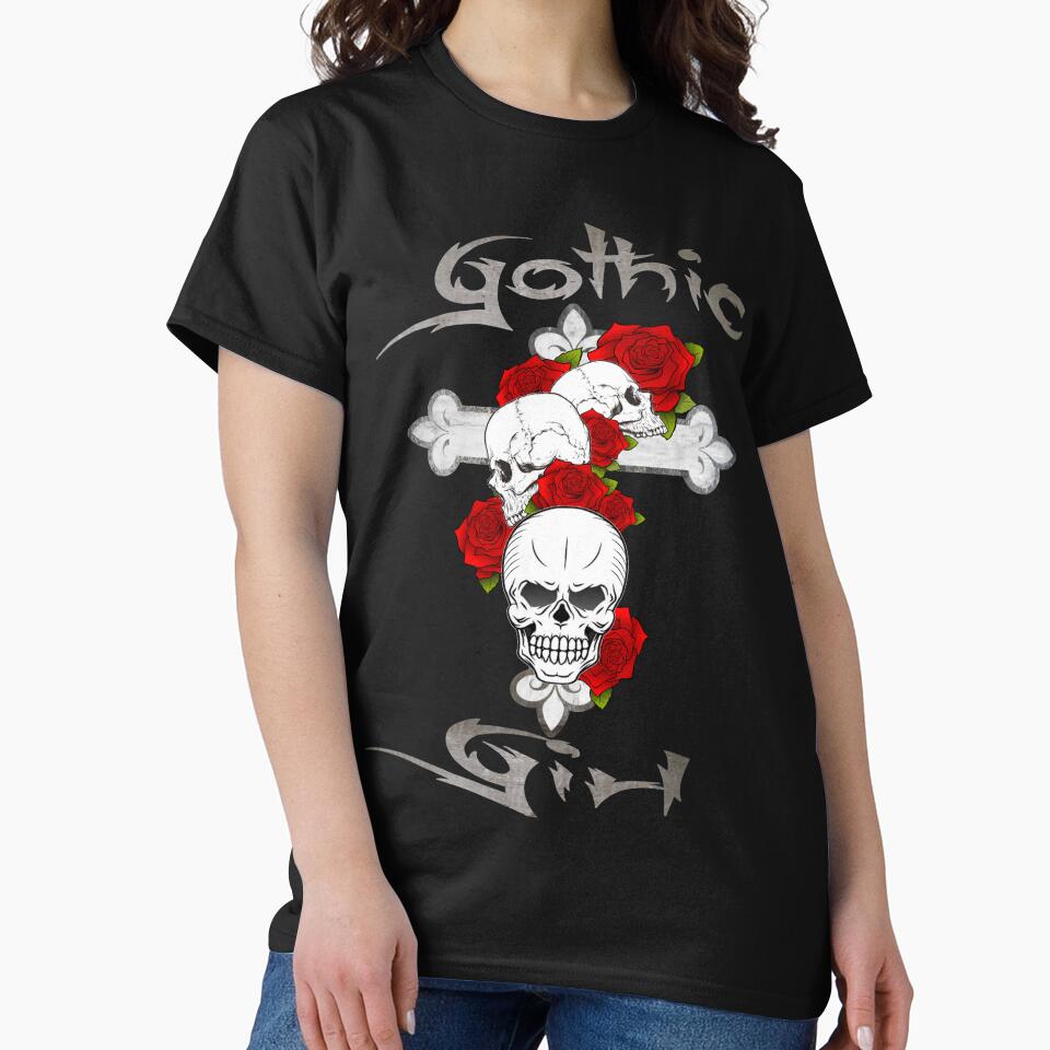 Gothic girl by Tokxin T-Shirts, Hoodie, Sweatshirt | BlankRebels.com (Image 2)