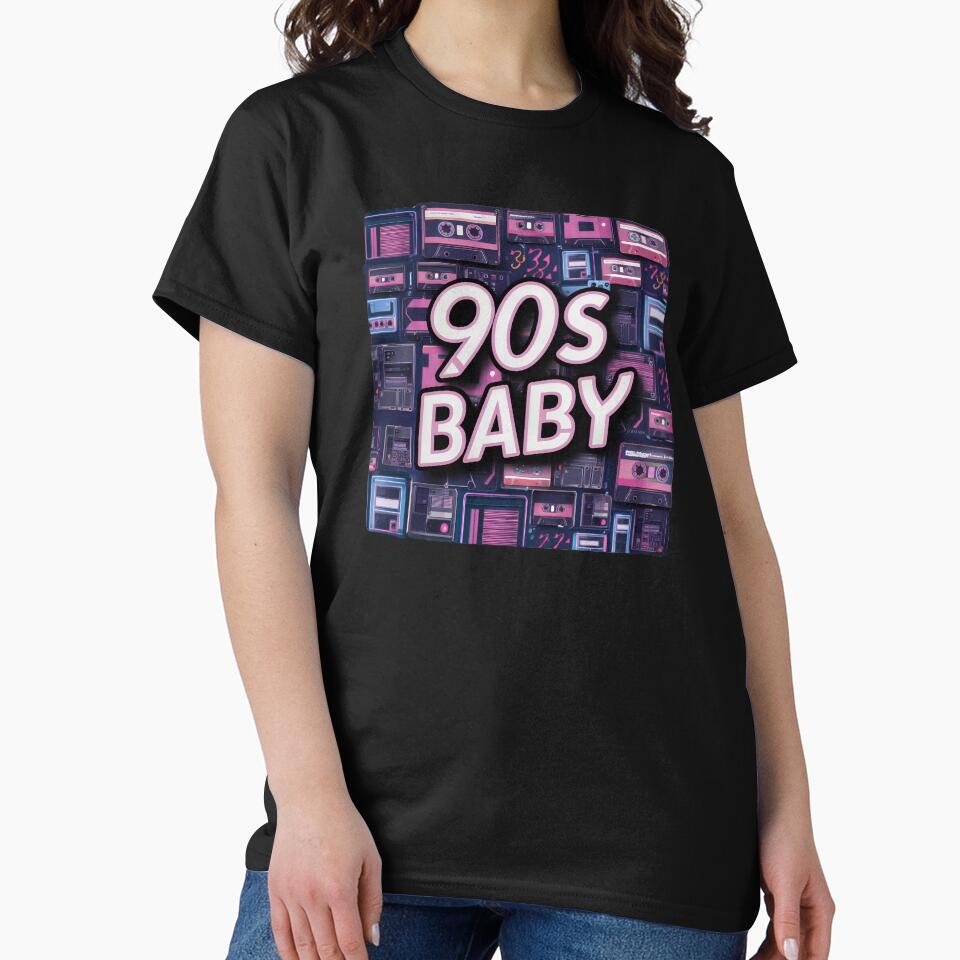 90s Baby With Cassette Tapes by Itsheartshop T-Shirts, Hoodie, Sweatshirt | BlankRebels.com (Image 2)