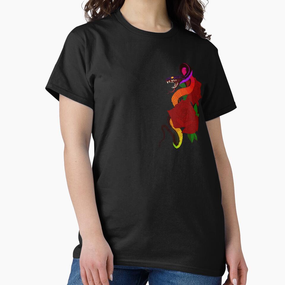 Tattoo style snake design by Maranda Lyn T-Shirts, Hoodie, Sweatshirt | BlankRebels.com (Image 2)