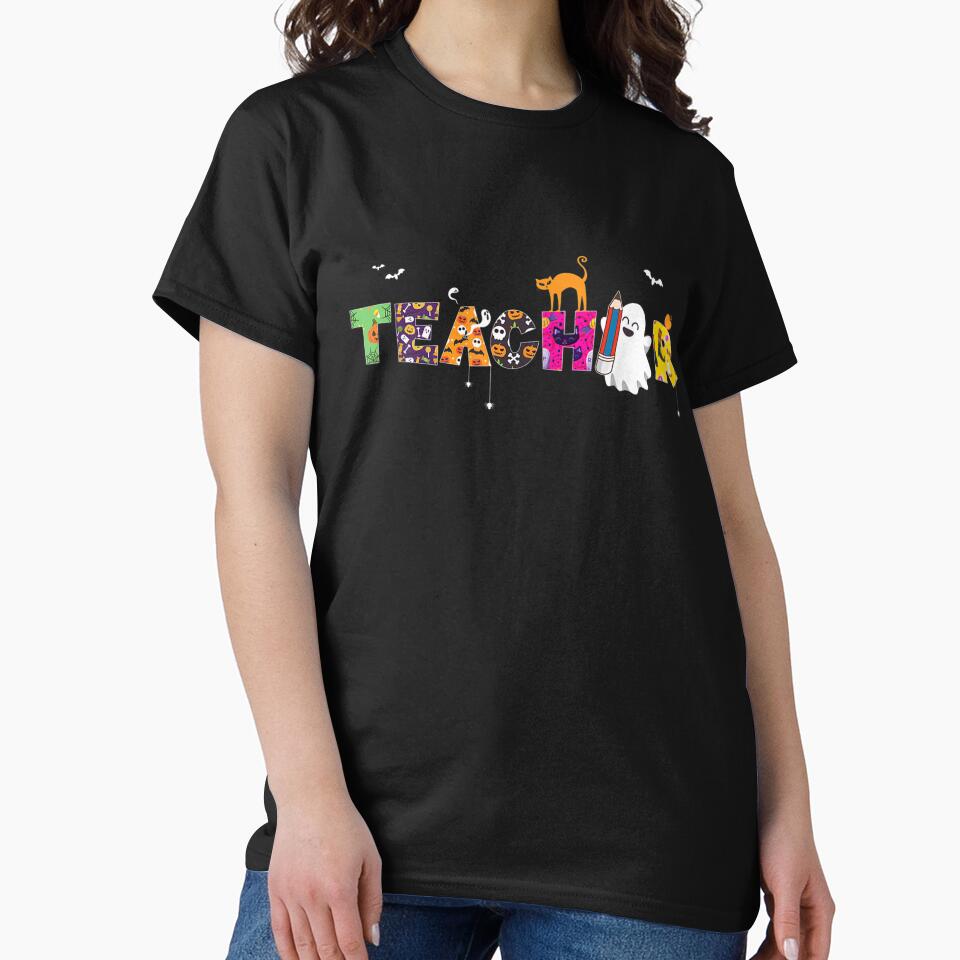 Halloween Teacher for Women Halloween Teaching by Jonahjimenez T-Shirts, Hoodie, Sweatshirt | BlankRebels.com (Image 2)