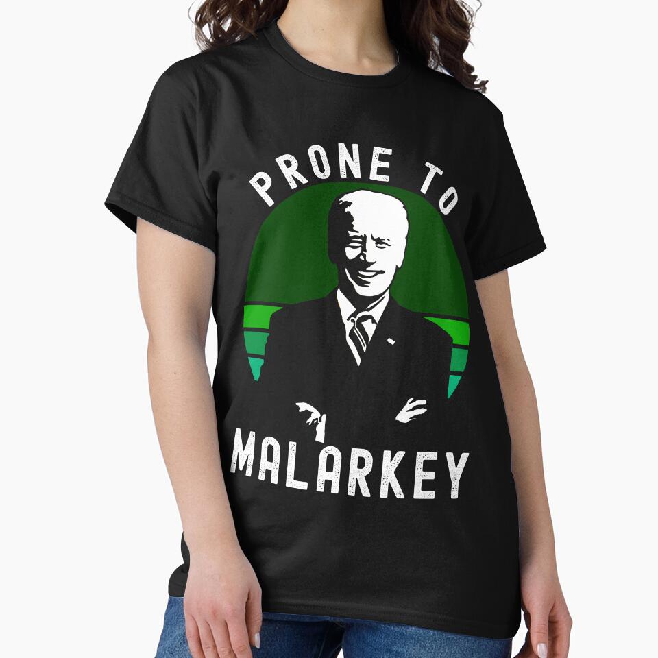 Biden St Patricks Day Shenanigans and Malarkey St Pattys by RandomStuffShop T-Shirts, Hoodie, Sweatshirt (Image 2)