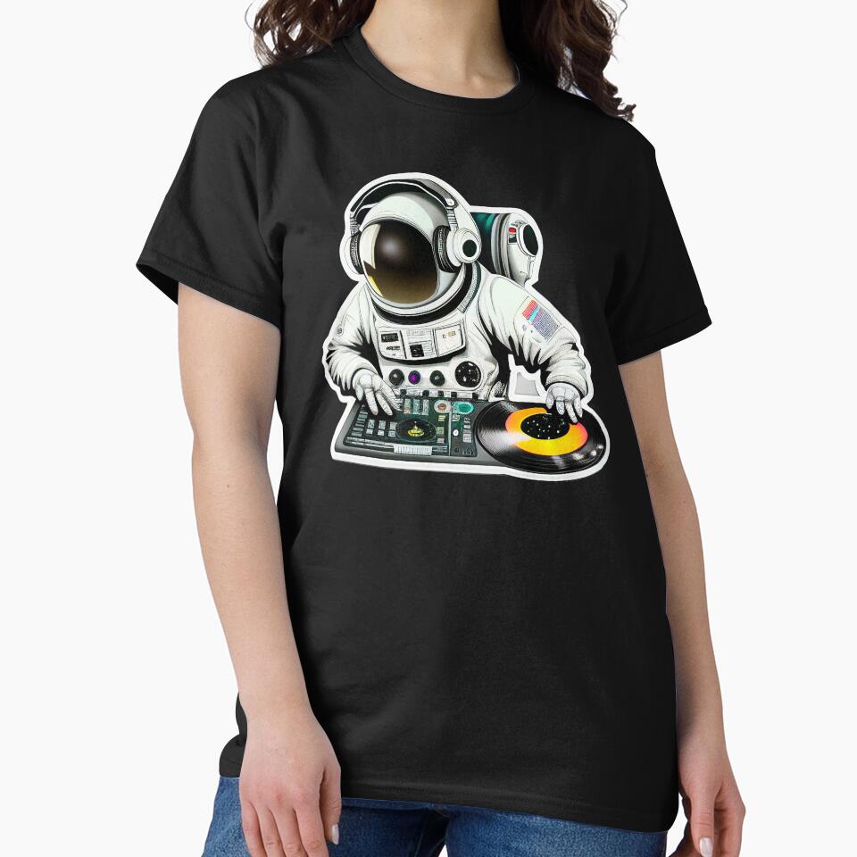 Astronaut Dj by Christophe Henin T-Shirts, Hoodie, Sweatshirt | BlankRebels.com (Image 2)