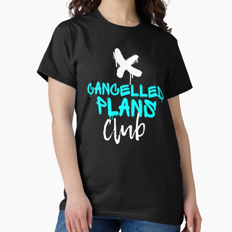 Cancelled Plans Club | Cyan Graffiti Introvert Streetwear by JB-designstudio T-Shirts, Hoodie, Sweatshirt (Image 2)