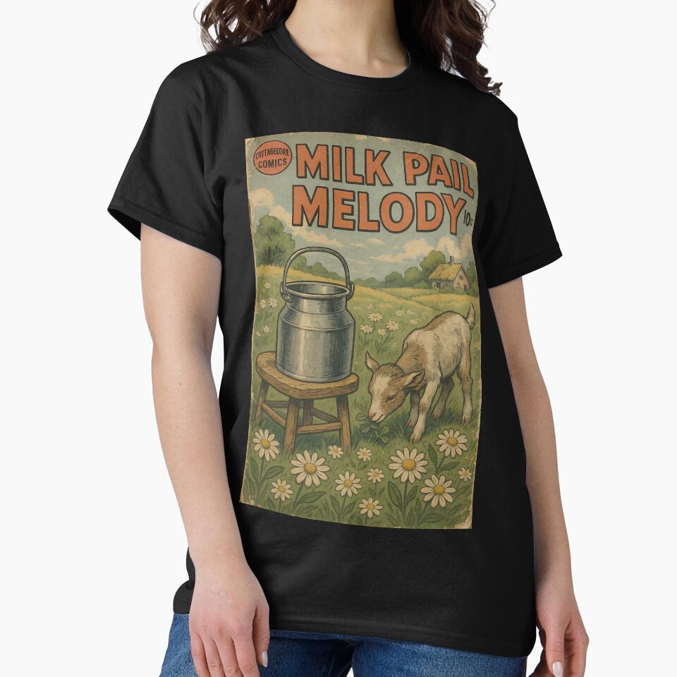 Bucolic Cottagecore: Milk Pail Melody by bapupa T-Shirts, Hoodie, Sweatshirt | BlankRebels.com (Image 2)