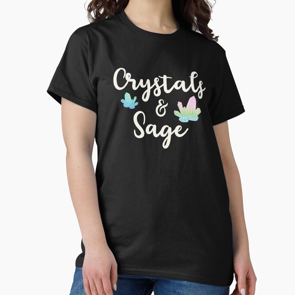Crystals & Sage - Spiritual Healing by GrimButterfly T-Shirts, Hoodie, Sweatshirt | BlankRebels.com (Image 2)