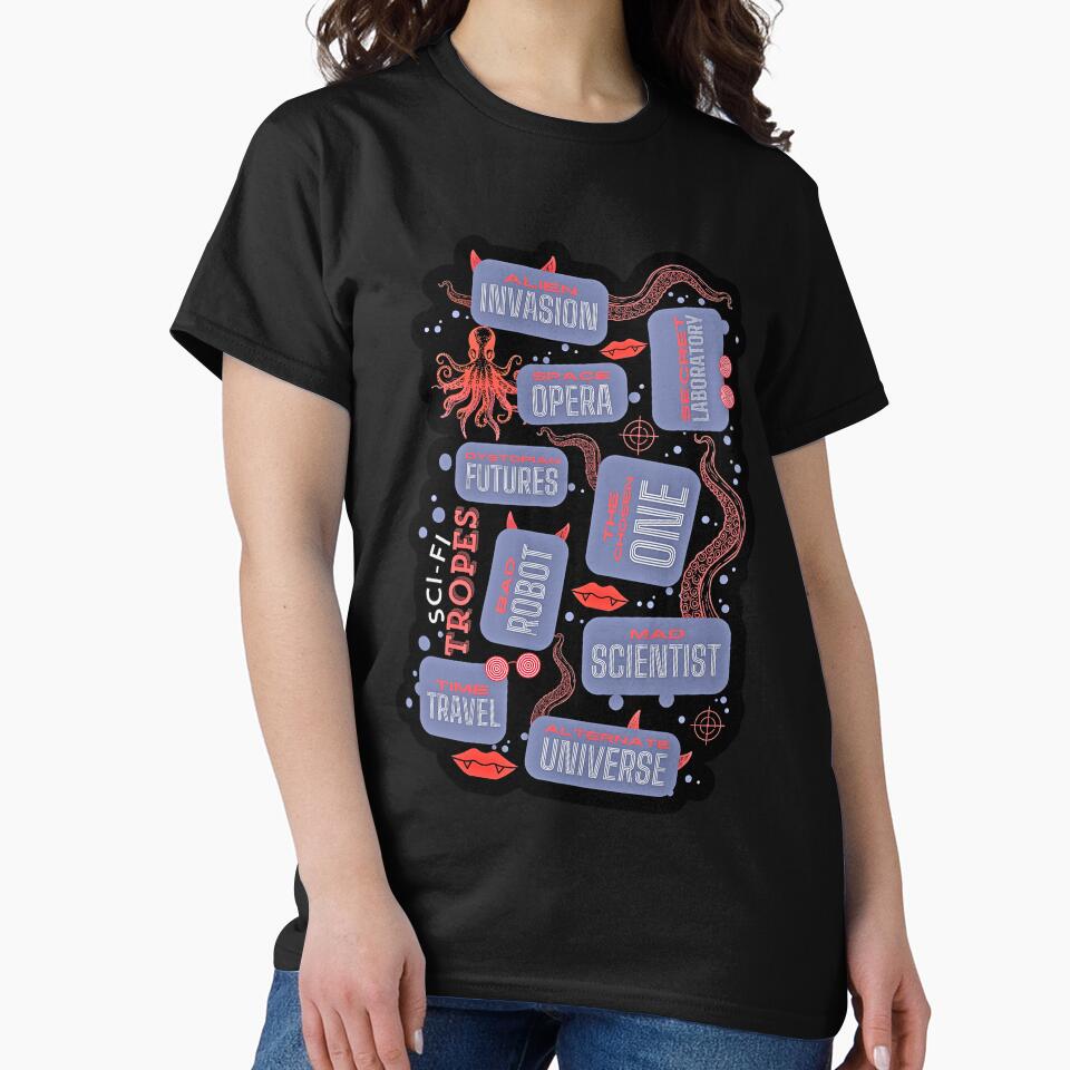Scifi Tropes Science Fanfiction by Renata Illustrata T-Shirts, Hoodie, Sweatshirt | BlankRebels.com (Image 2)