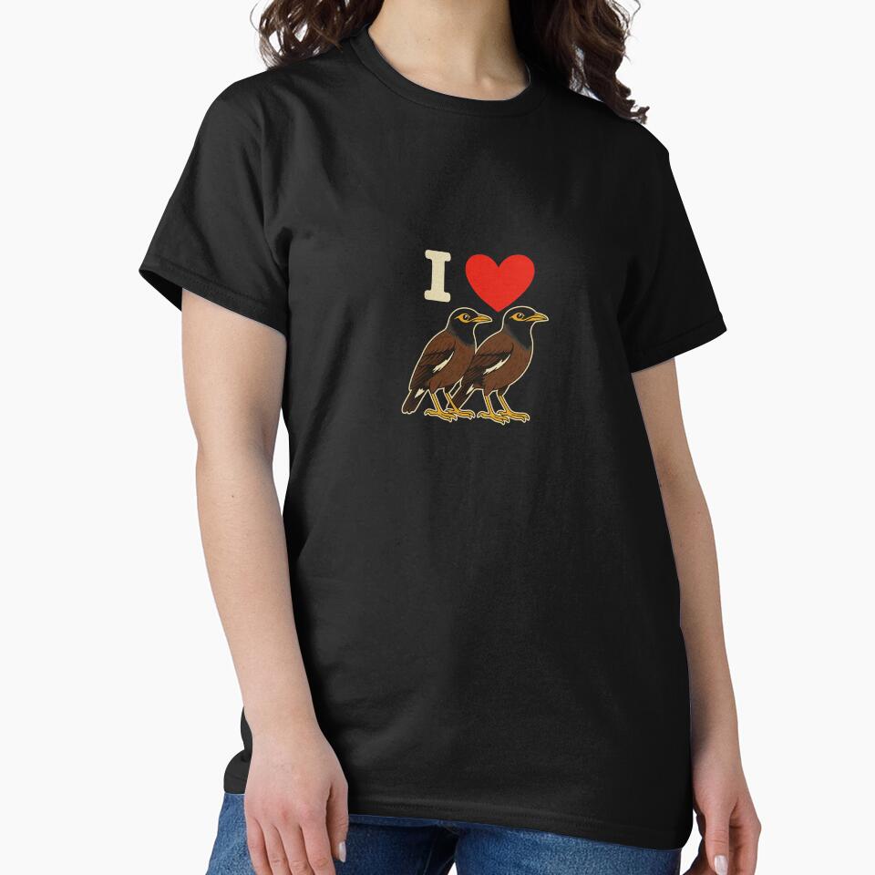 I heart Mynahs (it's not what you think!) - Common Mynahs by Animal Magnetism T-Shirts, Hoodie, Sweatshirt (Image 2)