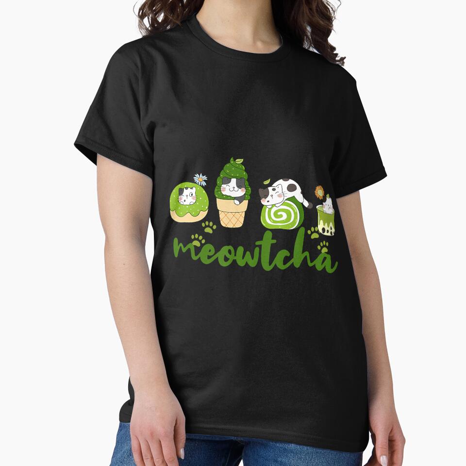 Matcha And Cat Lovers Cute Cat Matcha Men Women by AlicaMonica