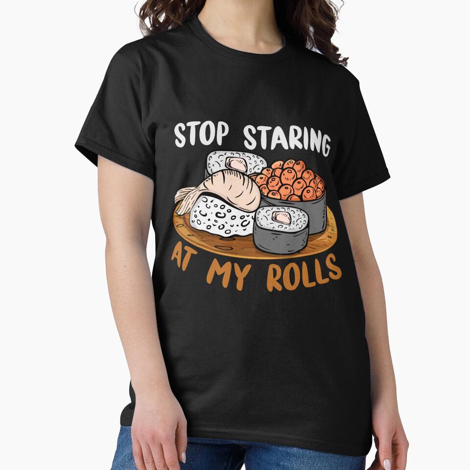 Funny Sushi Roll Lover Gift Japanese Food Women Men Sushi by DSWShirts T-Shirts, Hoodie, Sweatshirt (Image 2)