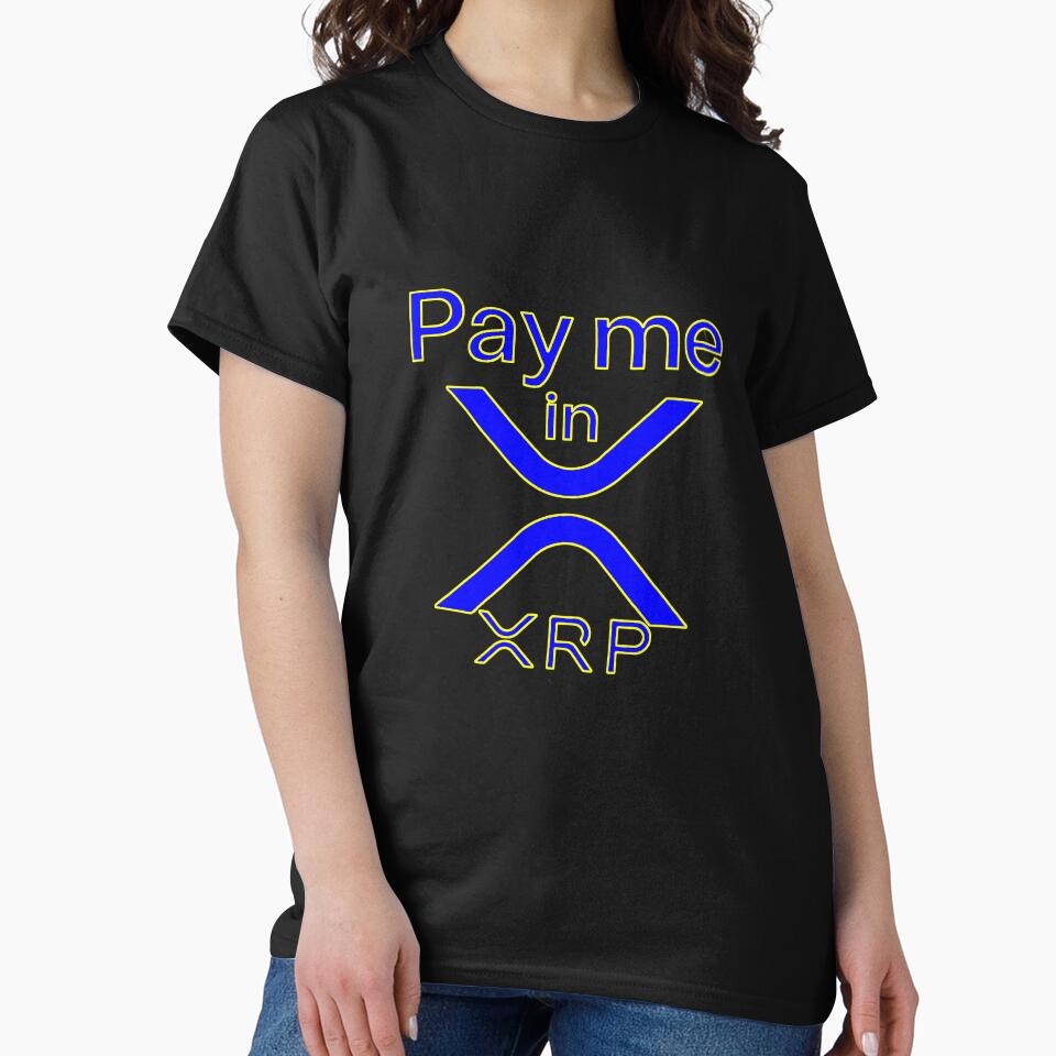 Pay me in XRP Blue & Yellow by Olivier Grau T-Shirts, Hoodie, Sweatshirt | BlankRebels.com (Image 2)