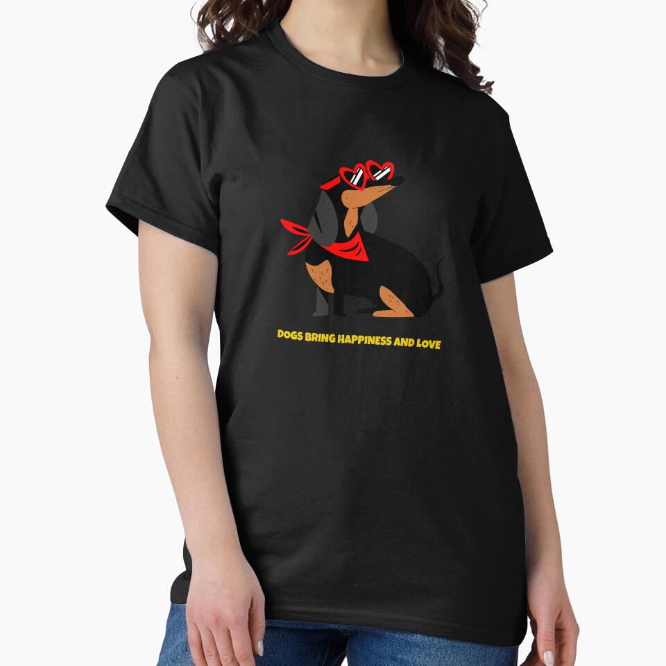 Dogs Bring Happiness And Love Funny Dog by Harmonick-Tees Hoodie, Sweatshirt | BlankRebels.com (Image 2)