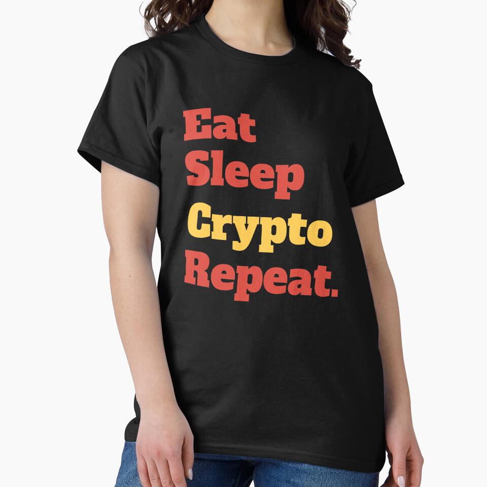 Copy of Eat Sleep Crypto Repeat | Funny Quote by Cardinal Designs T-Shirts, Hoodie, Sweatshirt | BlankRebels.com (Image 2)