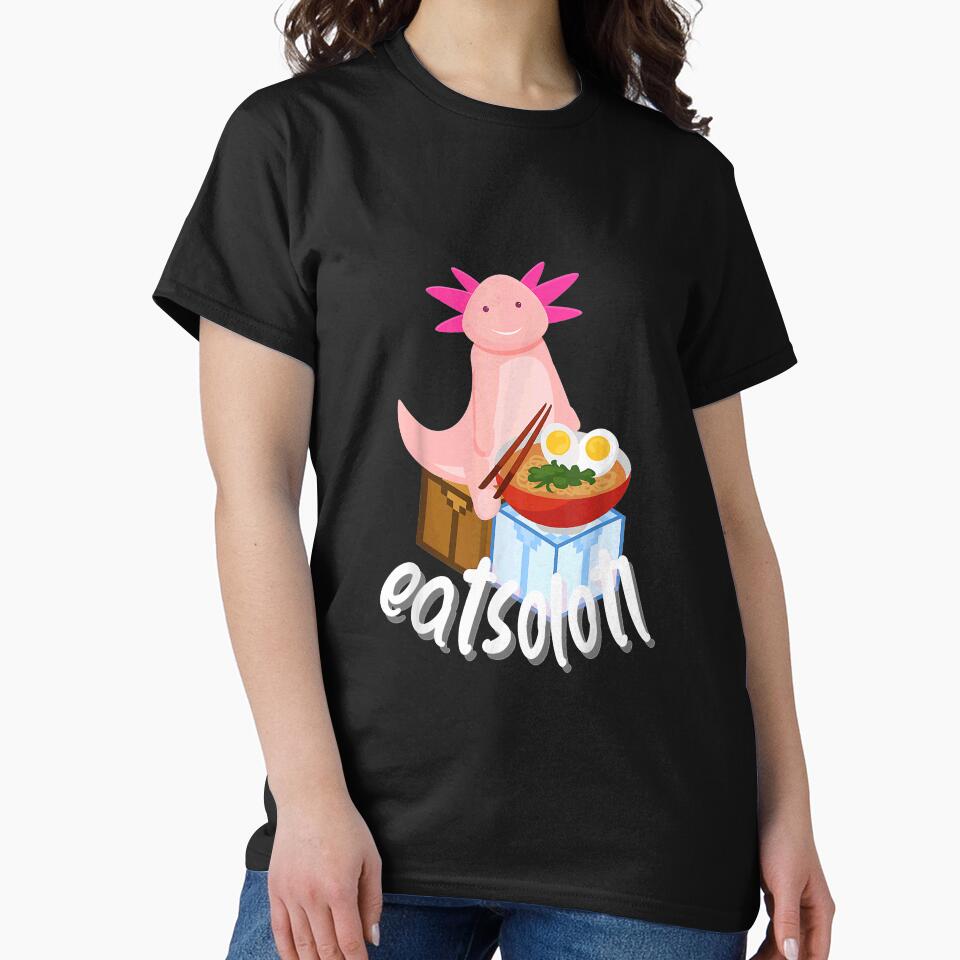 Cute Axolotl Eatsolotl by GraceWoodfordwe T-Shirts, Hoodie, Sweatshirt | BlankRebels.com (Image 2)