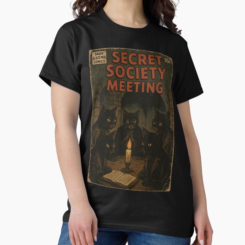 Dark Academia Aesthetic: Secret Society Meeting by bapupa T-Shirts, Hoodie, Sweatshirt | BlankRebels.com (Image 2)