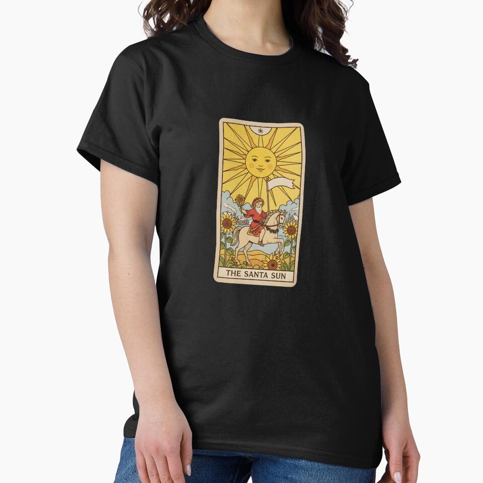 Tarot The Sun Card Vintage Illustration by Teenidesign T-Shirts, Hoodie, Sweatshirt | BlankRebels.com (Image 2)