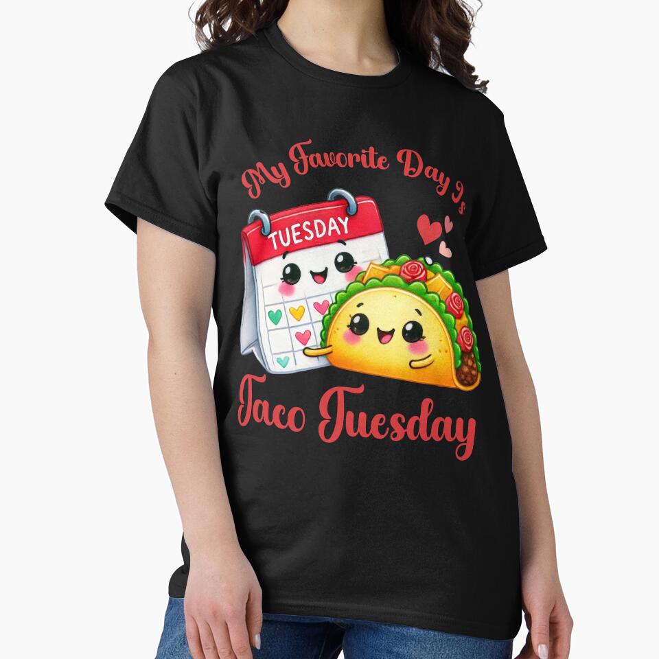 Kawaii My Favorite Day Is Taco Tuesday by AlienOccupation T-Shirts, Hoodie, Sweatshirt | BlankRebels.com (Image 2)