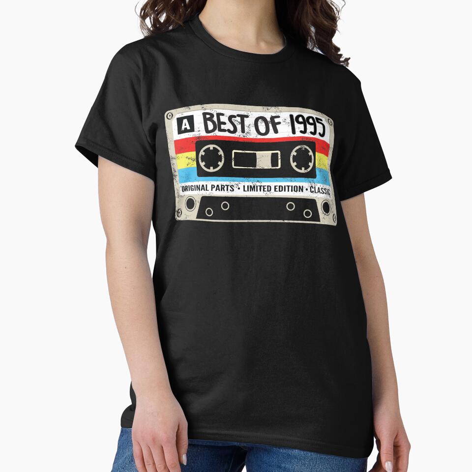1995 25 Years Old Vintage Mixtape Birthday by rafaeltto T-Shirts, Hoodie, Sweatshirt | BlankRebels.com (Image 2)
