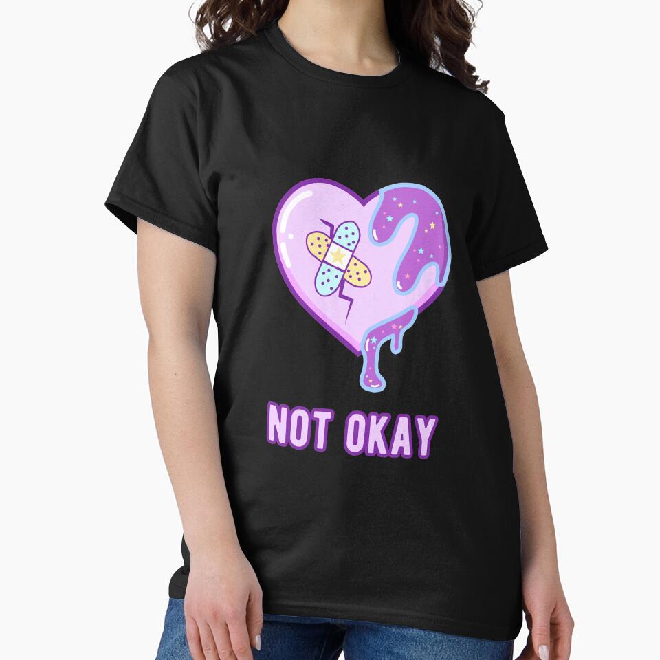 Not Okay Yami Kawaii Heart T-Shirts, Hoodie, Sweatshirt