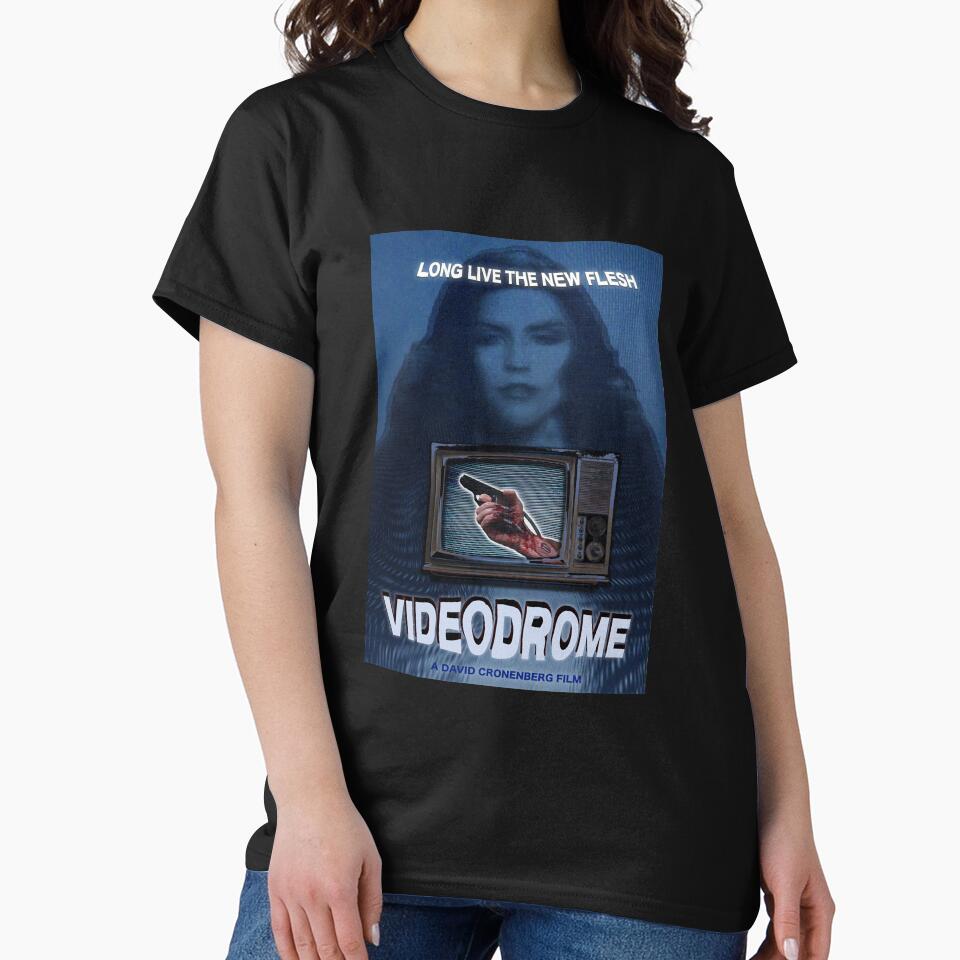 Videodrome Fan Art Scanners Halloween Horror movie scifi film by ScannersTuyenHo T-Shirts, Hoodie, Sweatshirt (Image 2)